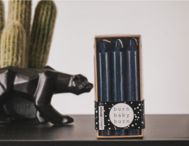 Housevitamin, set van 6 blauwe kleine kaarsen