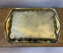 Dienblaadje van messing