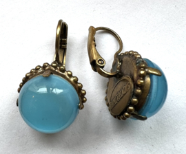 Oorhangers blauw doorzichtig, Dimitriadis