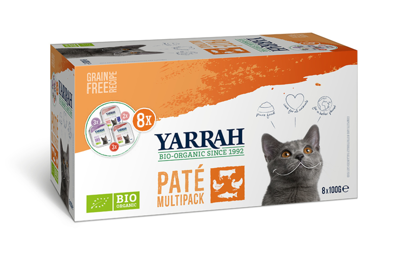 Yarrah Biologisch Natvoer voor Katten Multipack Paté