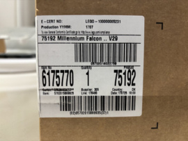 Star Wars Millennium Falcon LEGO 75192 Ultimate Collector Series 1st Edition Signed (NIEUW)