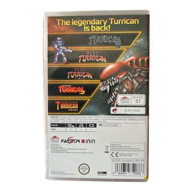 Turrican Anthology Vol. II (SLG #37) (SWITCH) (NIEUW)