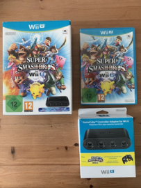 Super Smash Bros For Wii U + Gamecube Controller Adapter For Wii U (NINTENDO WII U) (TWEEDEHANDS)