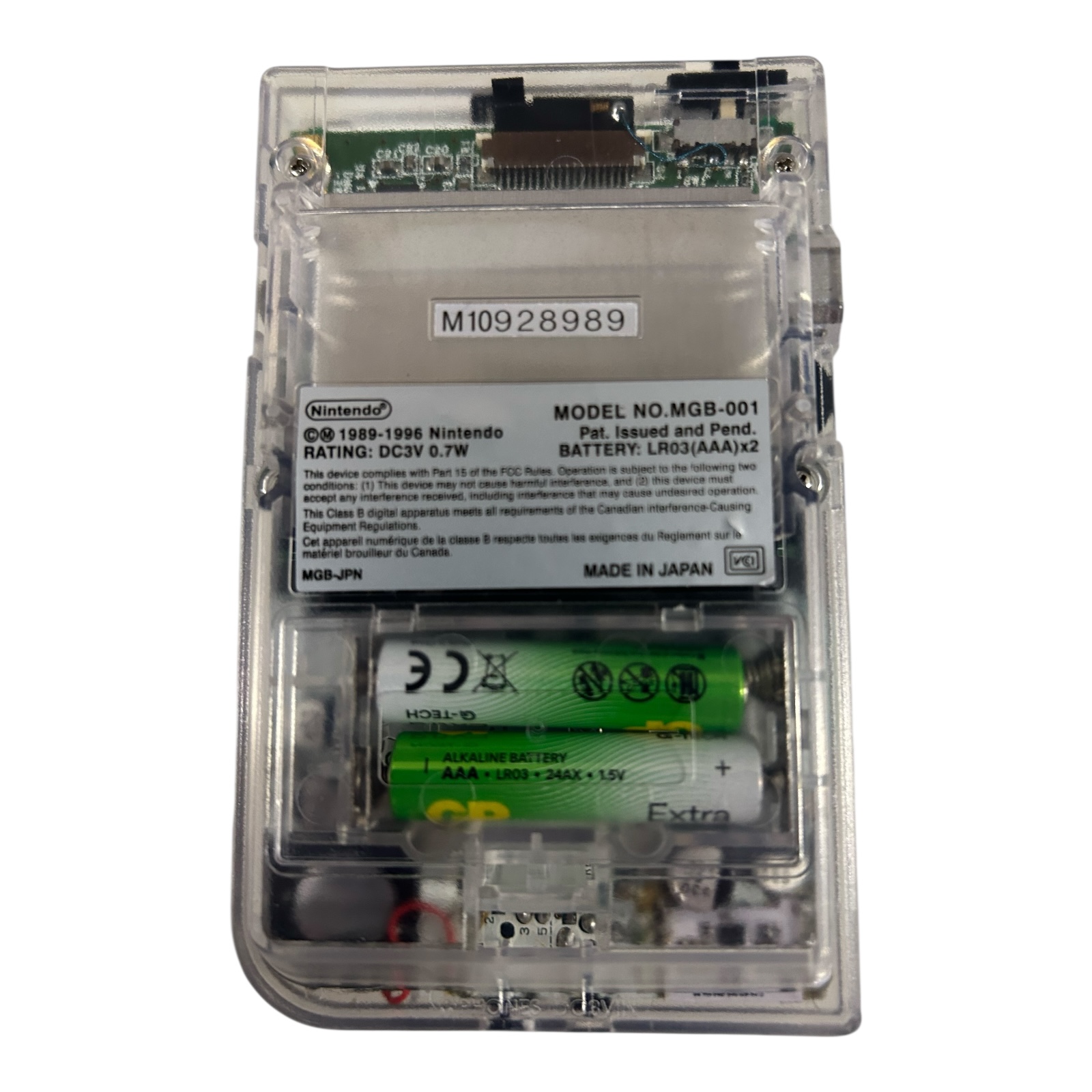 GameBoy Pocket Transparent IPS Screen (GB CLASSIC)