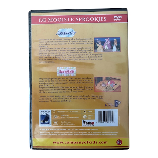Assepoester & Hans En Grietje (DVD) (NIEUW)