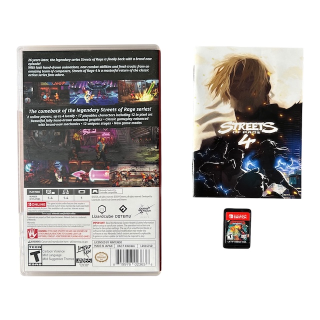 Streets Of Rage 4 + Soundtrack (LRG #065) (SWITCH) (TWEEDEHANDS)