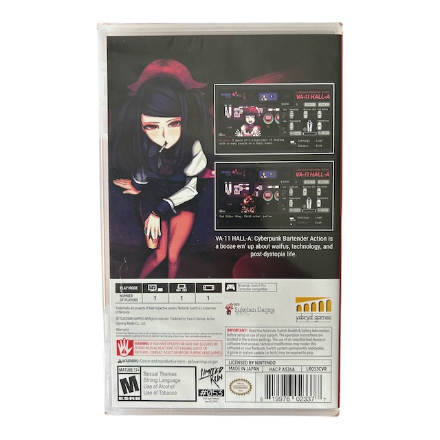Va-11 Hall-A: Cyberpunk Bartender Action (LRG #053) (SWITCH) (NIEUW)