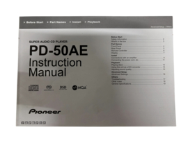 Pioneer PD-50AE SACD/CD-Speler + HI END Audio Cables