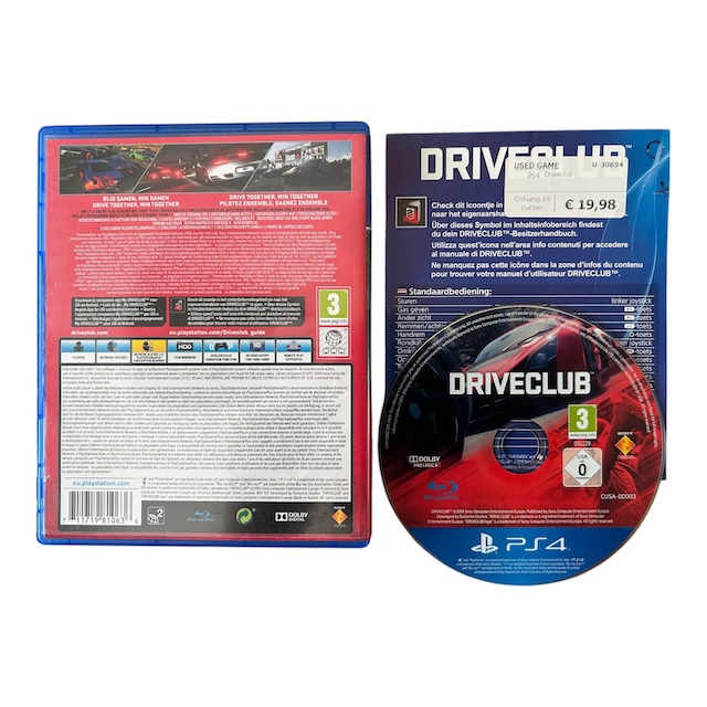 Driveclub Special Edition Cover (PS4) (TWEEDEHANDS)