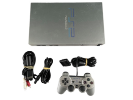 Playstation 2 Phat Zilver + Originele Controller (PS2) (TWEEDEHANDS)