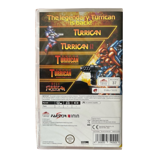 Turrican Anthology Vol. I (SLG #37) (SWITCH) (NIEUW)