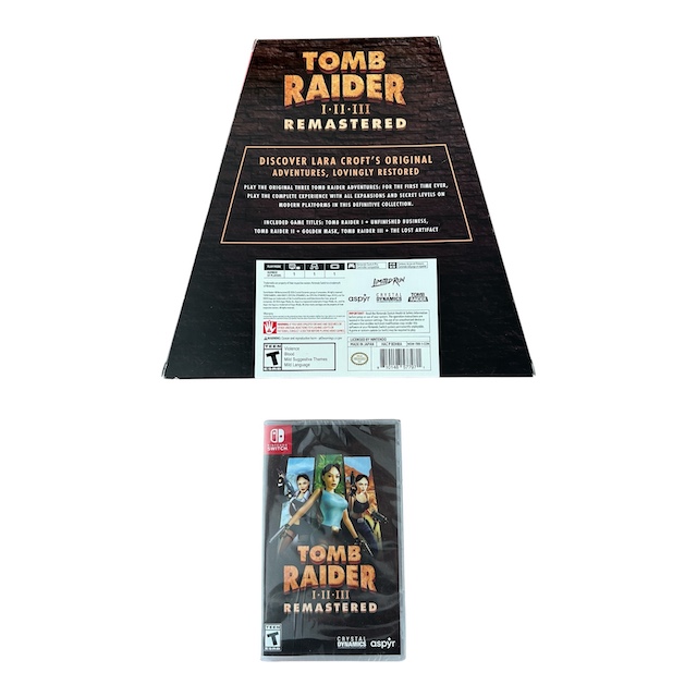 Tomb Raider I-III Remastered Convention Exclusive (GAME SEALED) (SWITCH)