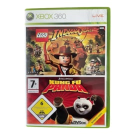 Double Pack Lego Indiana Jones The Original Adventures + Kung Fu Panda (XBOX 360) (TWEEDEHANDS)