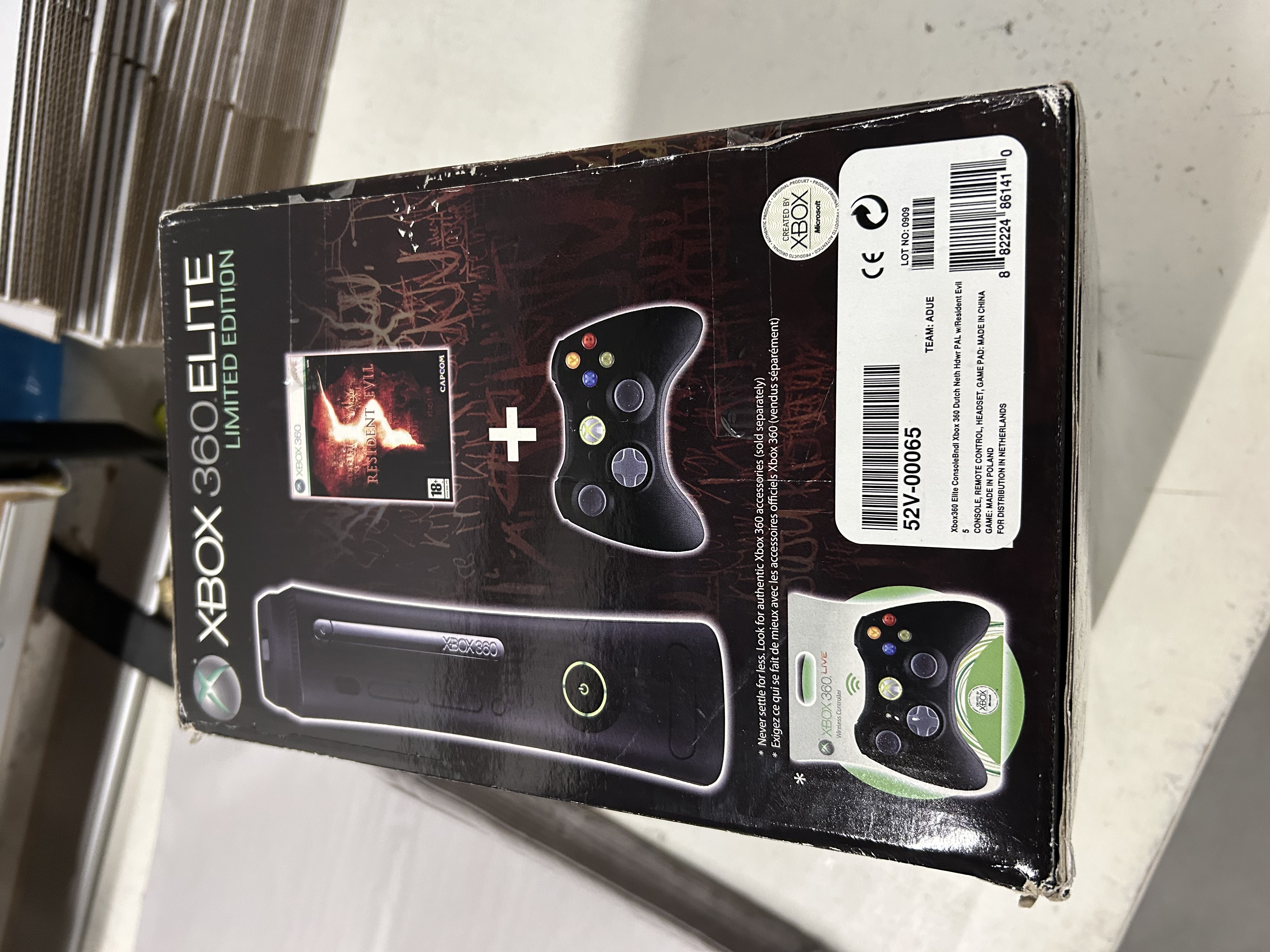 Xbox 360 Elite Resident Evil 5 Limited Edition Black (BOXED) (XBOX 360) (TWEEDEHANDS)