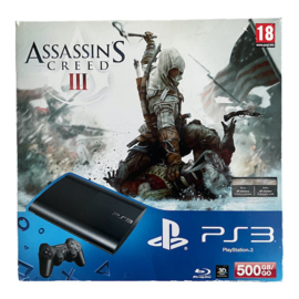 Playstation 3 Super Slim 500GB (Assassin's Creed 3 Limited Edition Bundel) (BOXED) (419) (PS3) (TWEEDEHANDS)
