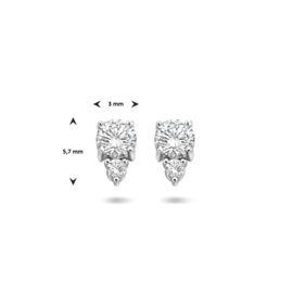 Oorknoppen zirkonia 'TK Kate'