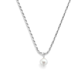 Zilveren ketting 'TK Pearl'