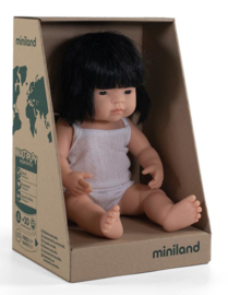 Miniland babypop Aziatisch meisje 38 cm