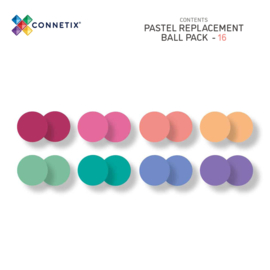 Connetix Pastel extra ballen | 16 stuks