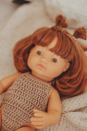 Miniland babypop meisje 38 cm Rossig met sproetjes