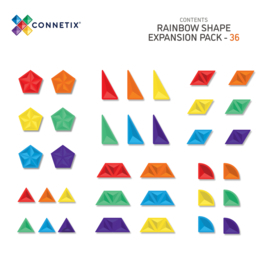Connetix Rainbow Shape Expansion Pack | 36 stuks