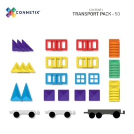 Connetix Rainbow Transport Pack | 50 stuks