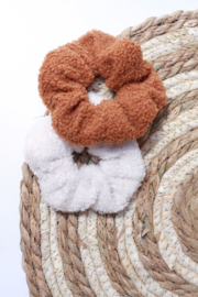 Scrunchie teddy bruin