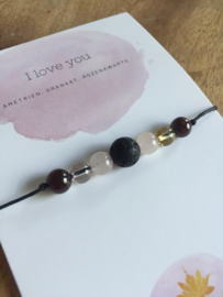 Armband + Kaart: I love you