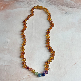 Barnsteen ketting kind - chakra  |  38cm