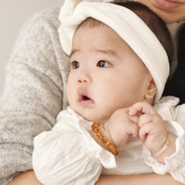Barnsteen baby armband Zonnesteen: Levensvreugde
