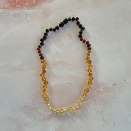 Barnsteen ketting peuter - multi  |  36cm
