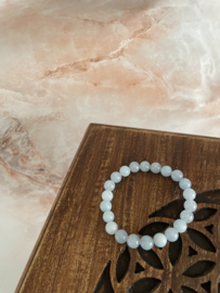 Aquamarijn armband 8mm