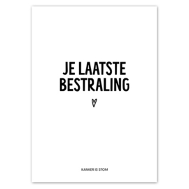 Kaart | Je laatste bestraling