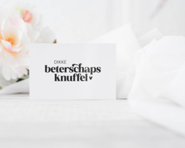 Mini kaartje | Dikke beterschapsknuffel