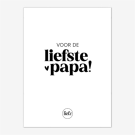 Fles etiket | Voor de liefste papa
