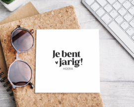 Dubbele kaart | Je bent jarig