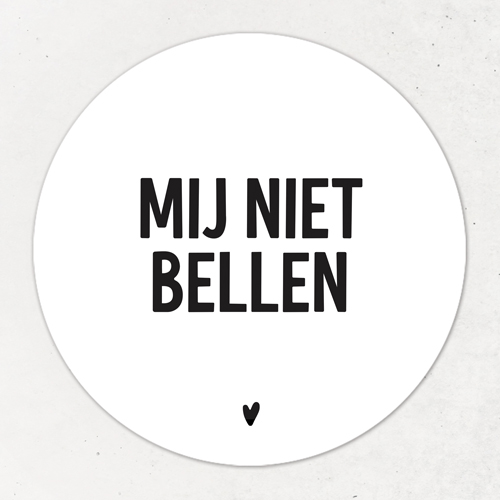 Magneet | Mij niet bellen