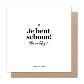 Dubbele kaart | Je bent schoon!