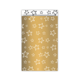 Cadeauzakjes | Stars | Goud | 12 x 19 cm | 5 stuks