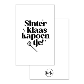 Mini kaartje Sinterklaas | Sinterklaas kapoentje