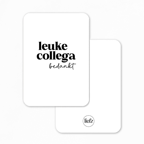 Midi kaartje | Leuke collega bedankt