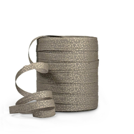 Lint ECO Raffia | Dots grijs/goud | 3 mtr