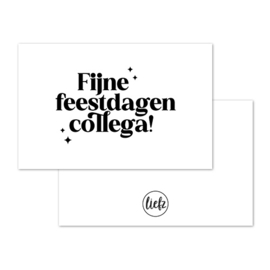 Mini kaartje Kerst | Fijne feestdagen collega