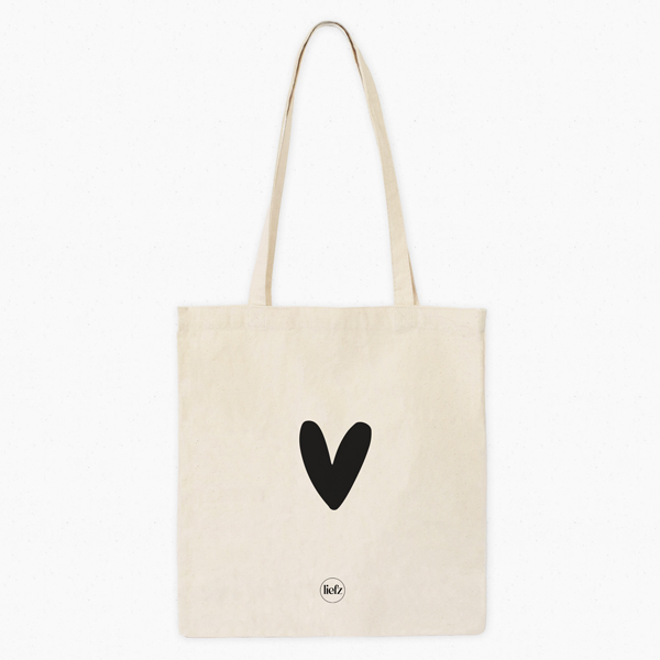 Katoenen tas | Hartje
