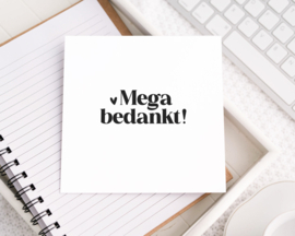Dubbele kaart | Mega bedankt