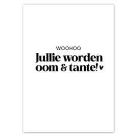 Kaart | Woohoo, jullie worden oom & tante