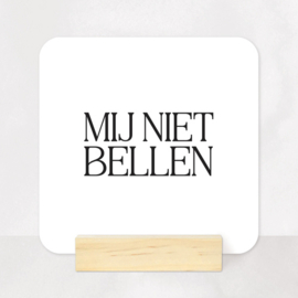 Tegeltje Forex | Mij niet bellen