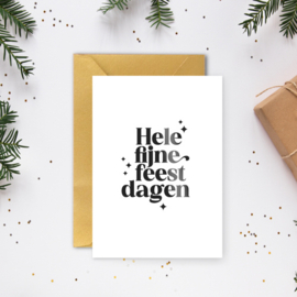 Kerstkaart | Hele fijne feestdagen