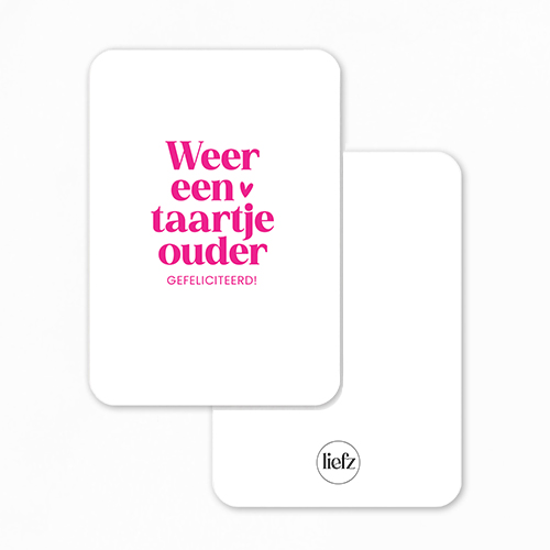 Midi kaart | Weer een taartje ouder