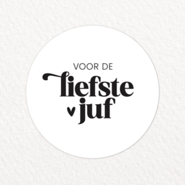 Stickers | Voor de liefste juf | 10 stuks